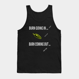 Jalapeno Burn In, Burn Out Apparel Tank Top